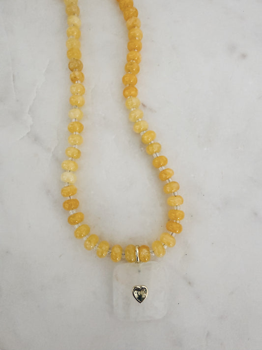 Sunlight Gemstone Pendant Necklace | Coastal Gem Collection