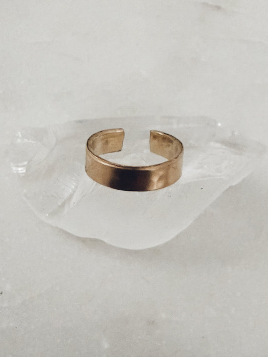 14k Gold Filled Classic Hammered Ear Cuff