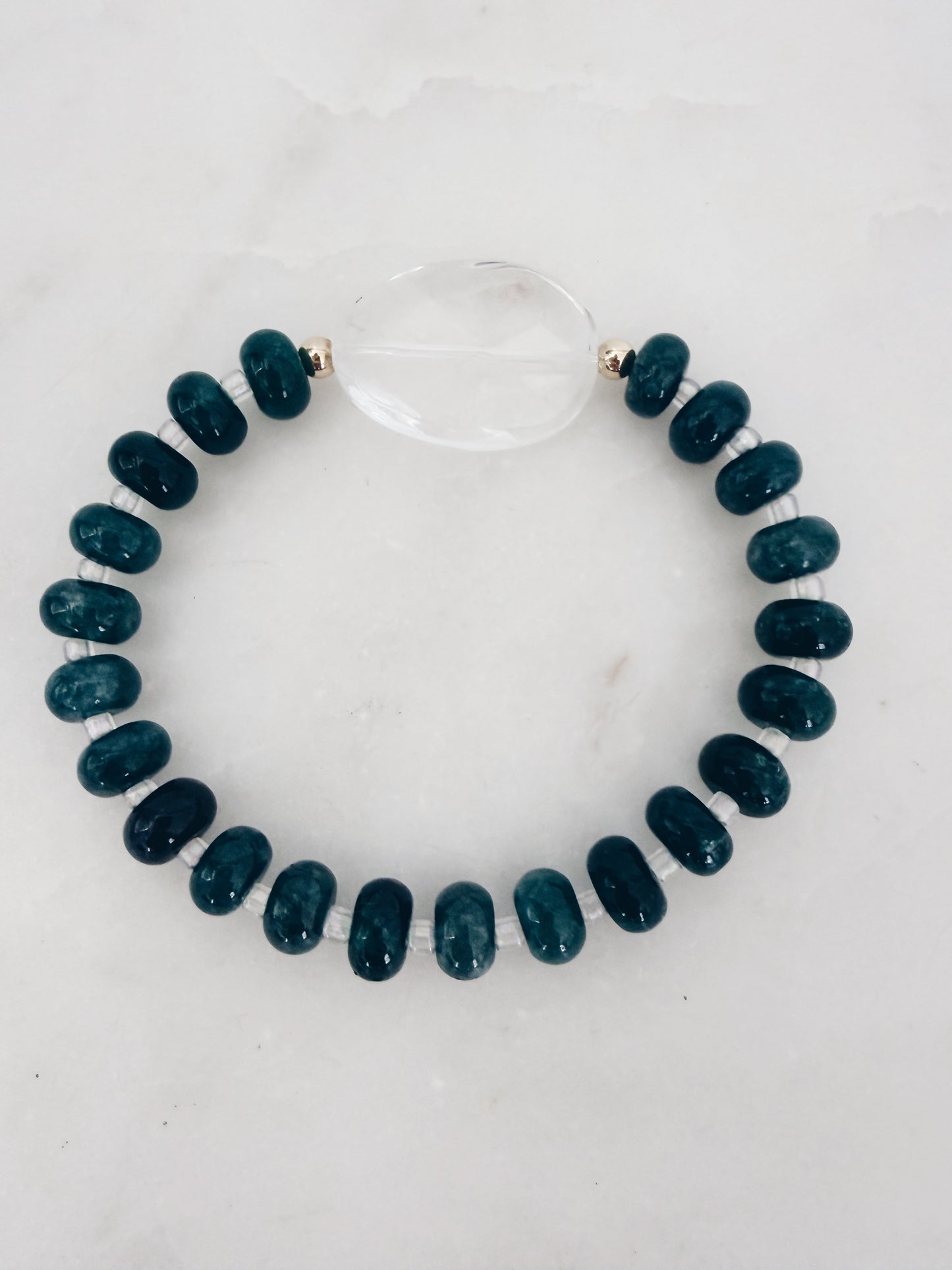 Faceted Crystal Quartz Gemstone Bracelet + More Options