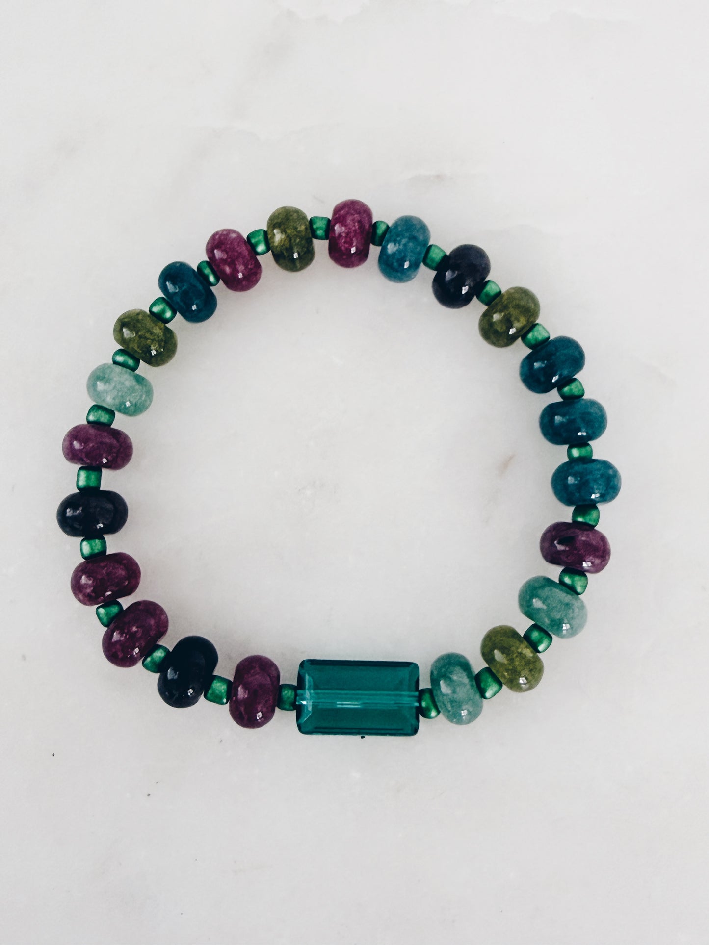 Prism Bracelet – Wildflower | Multi-Gemstone Stretch Bracelet