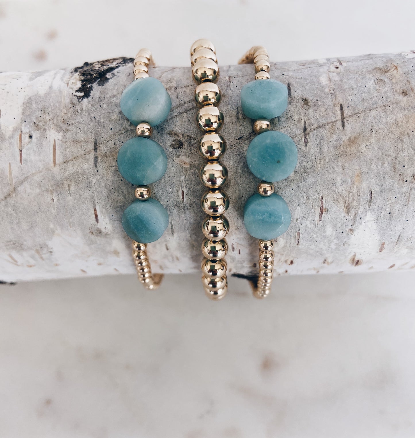 Semiprecious Gemstone Beaded Bracelet