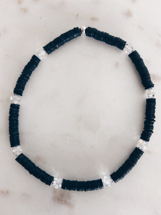 Swarovski and Vinyl Disc Anklet