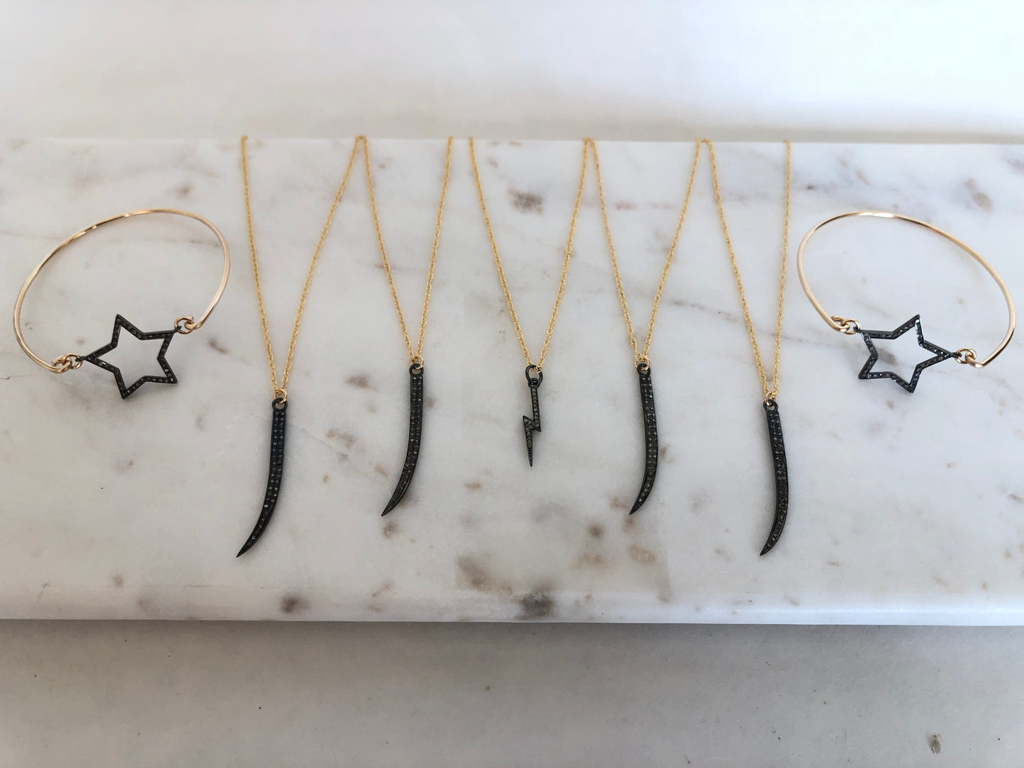 Genuine Diamond Horn Necklace