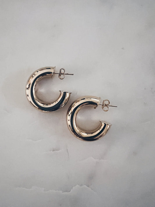 Chunky MINI Gold Hoops