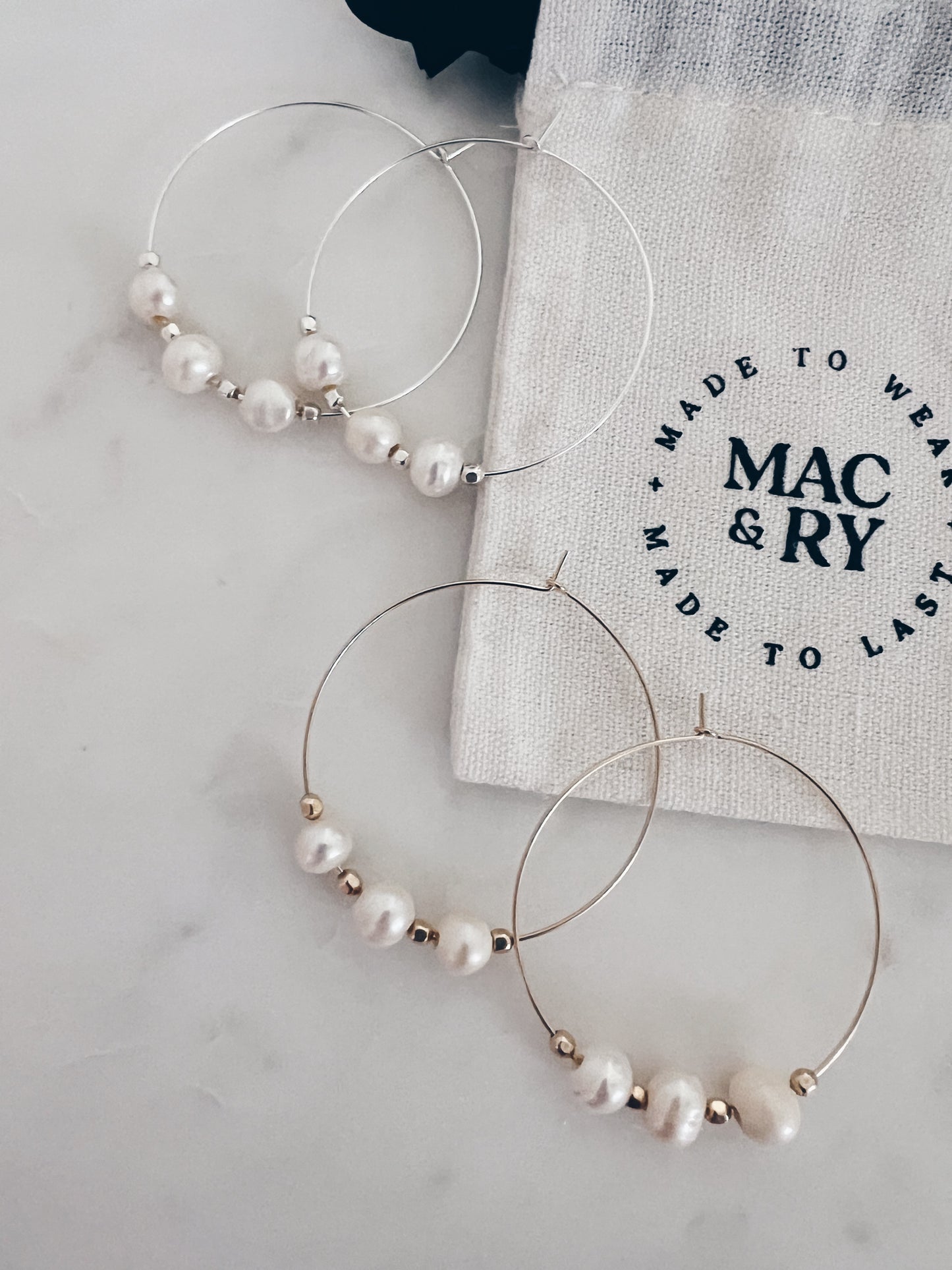 Tahiti Pearl Hoops + More Options