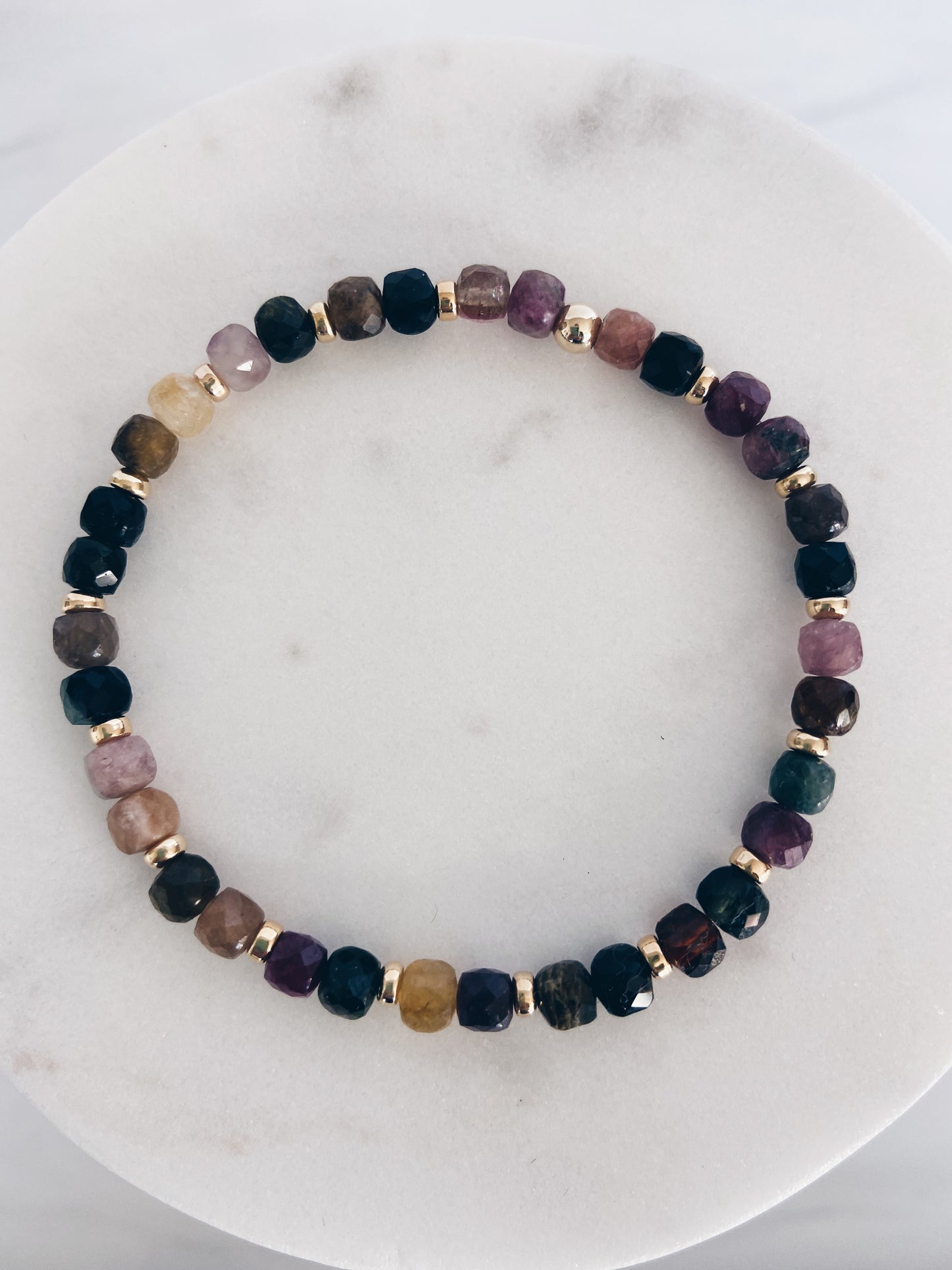 Square Gemstone Bracelet + More Colors