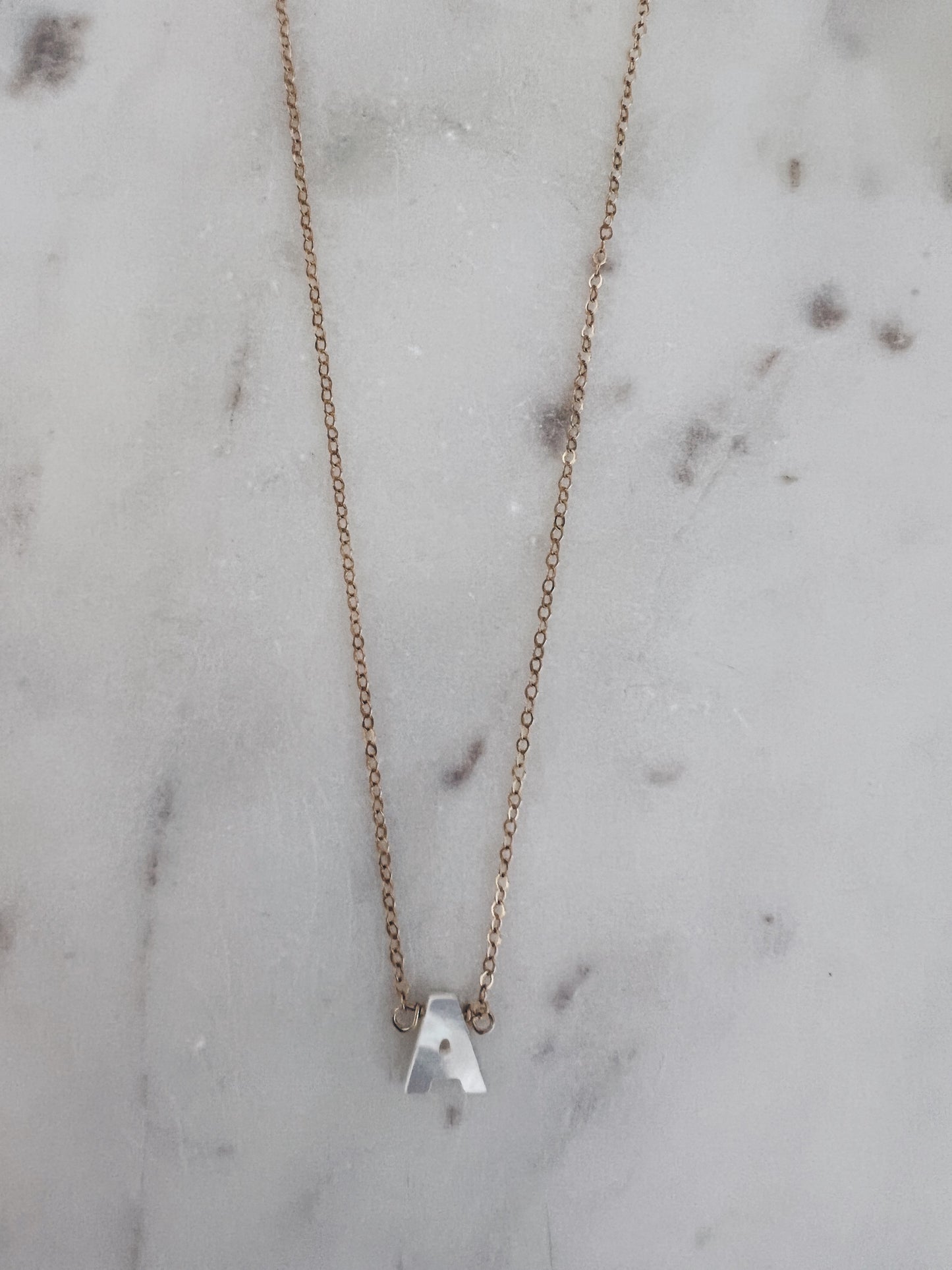 Mother of Pearl Initial Necklace + More Options