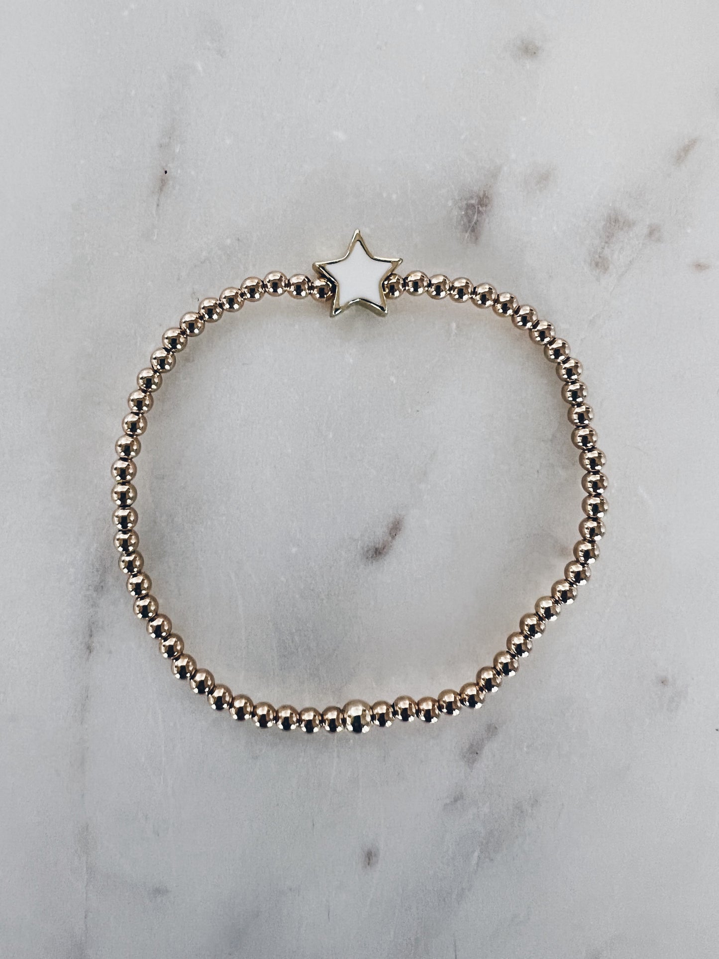 Enamel Star Beaded Bracelet