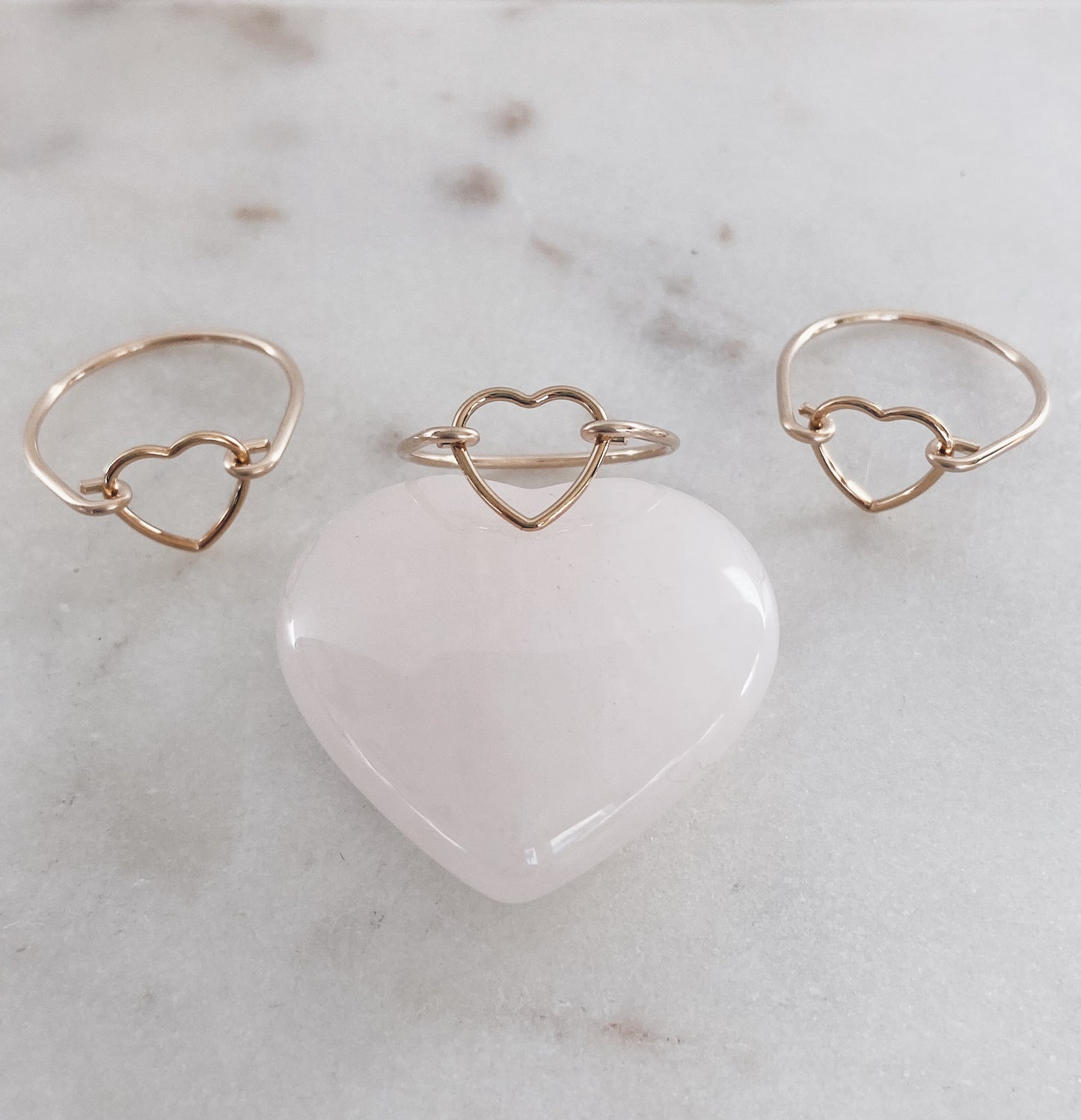 14k Gold Filled Dainty Heart Ring