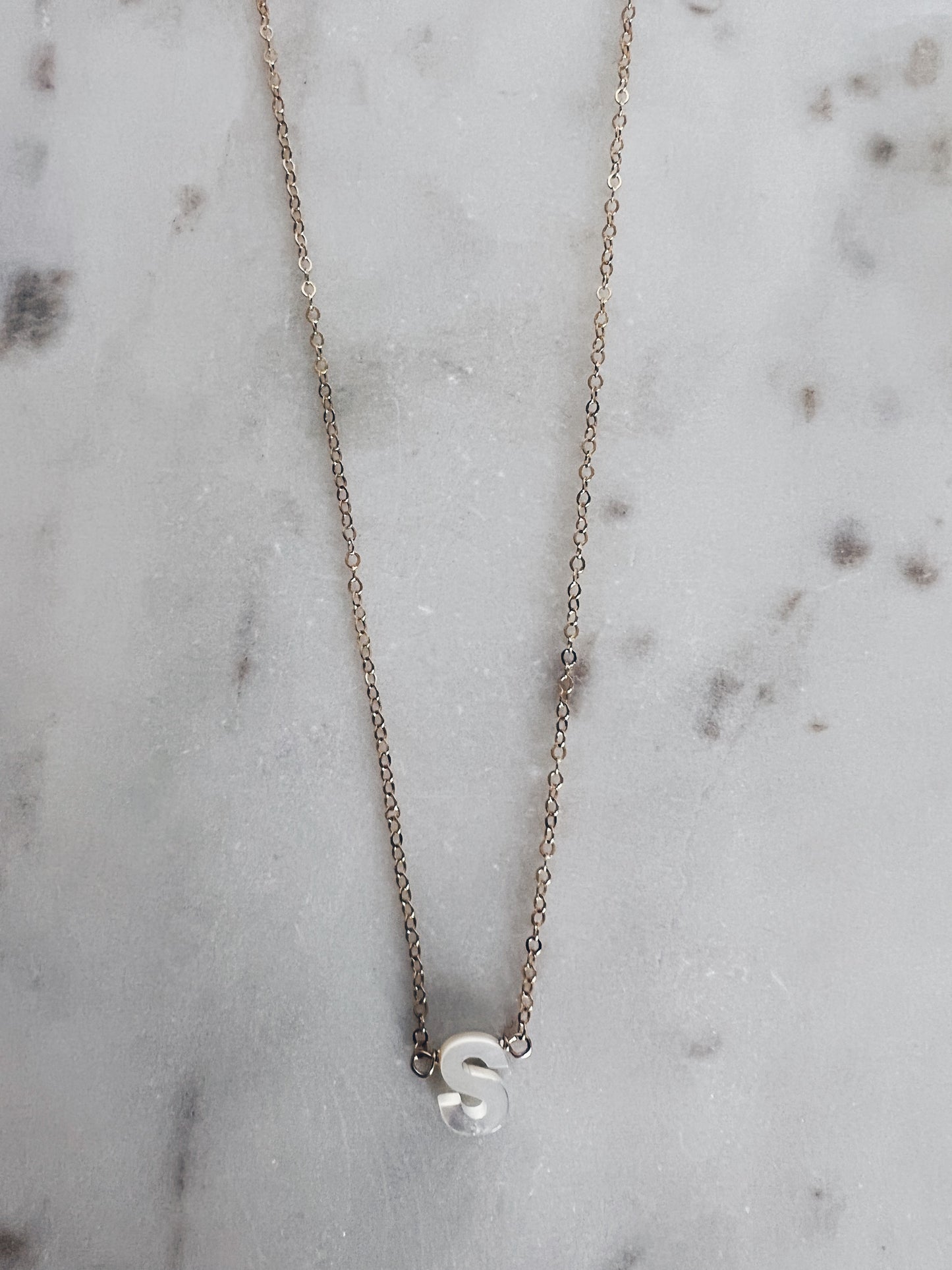 Mother of Pearl Initial Necklace + More Options