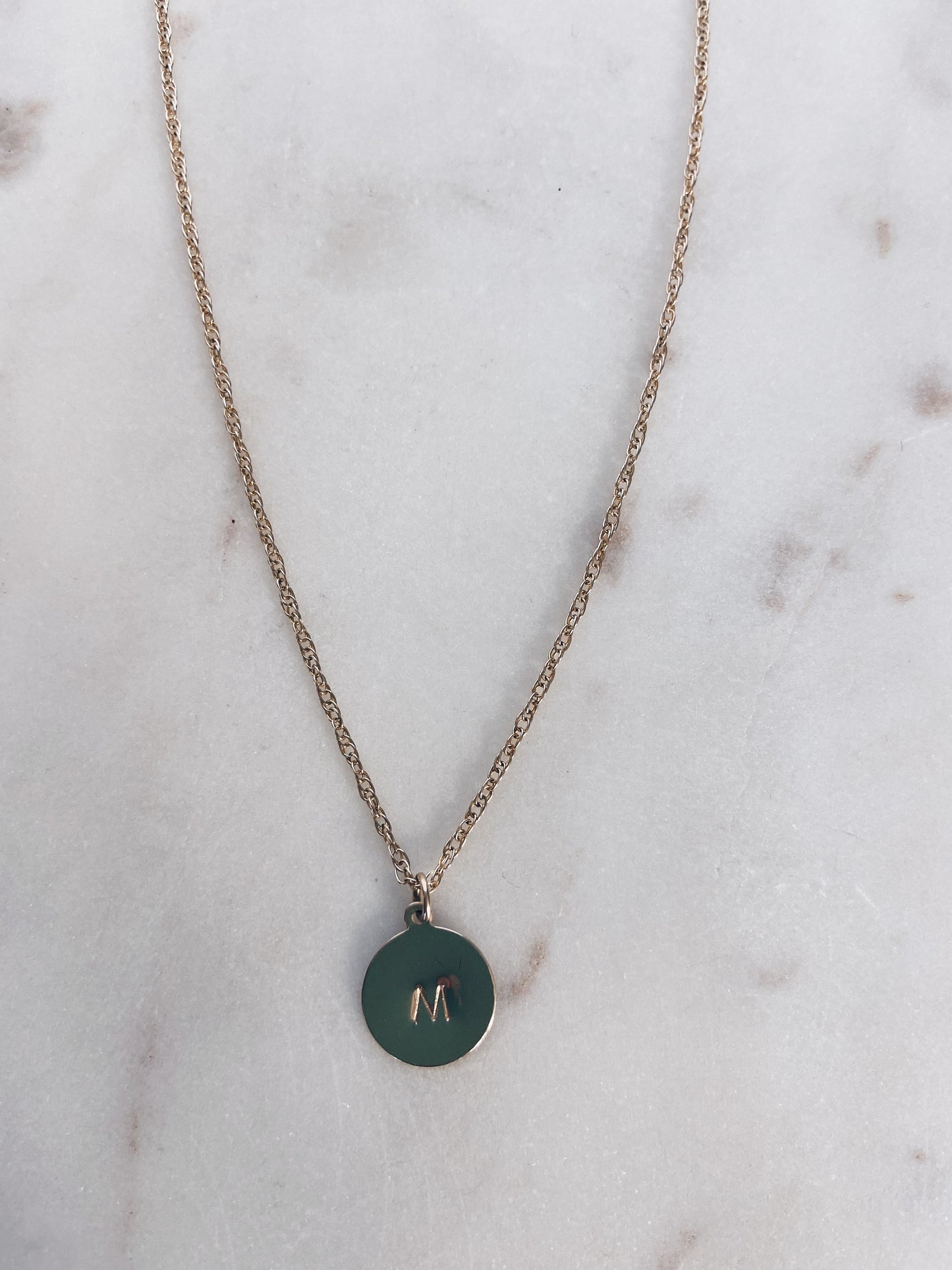 14k Gold Filled Zodiac or Initial Necklace