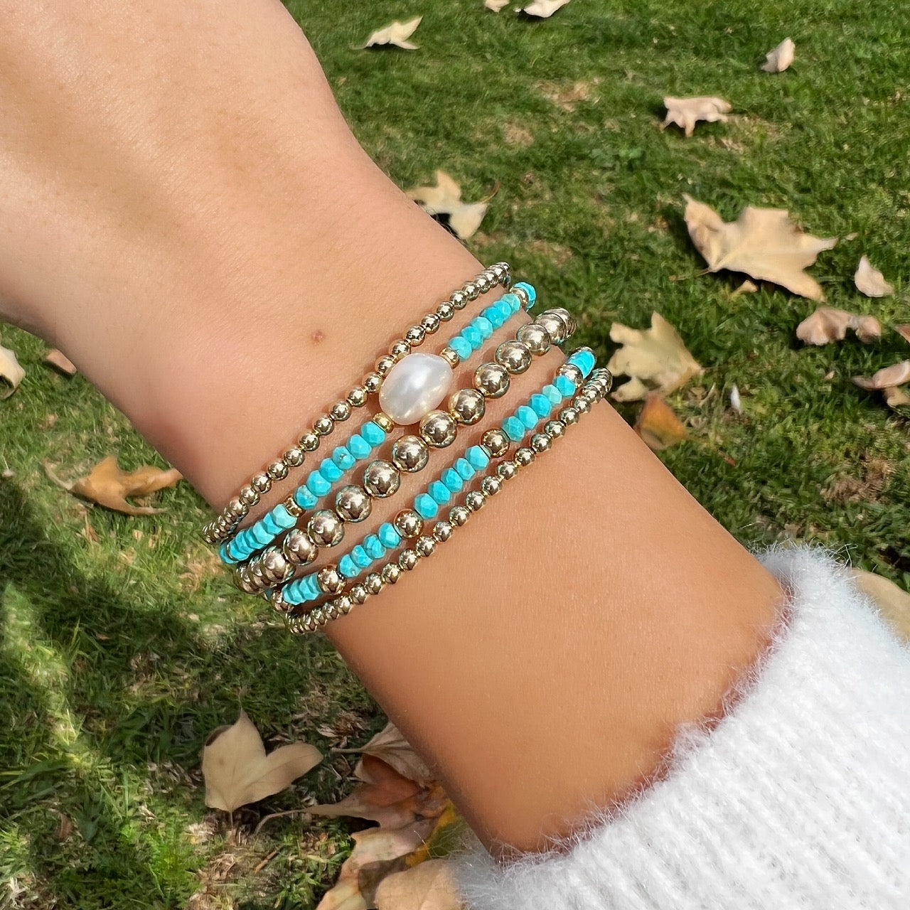 Wrap Turquoise Pearl orders Bracelet