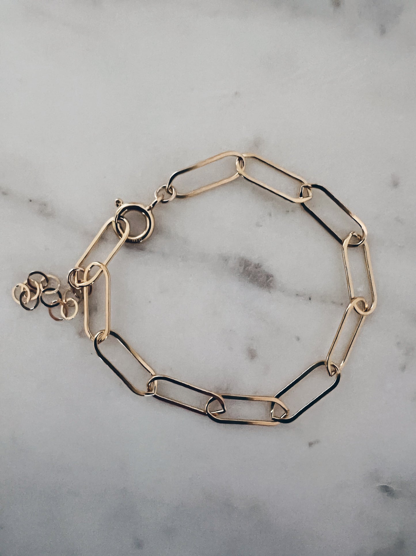 14K Gold Filled Chunky Link Chain Bracelet + More Colors